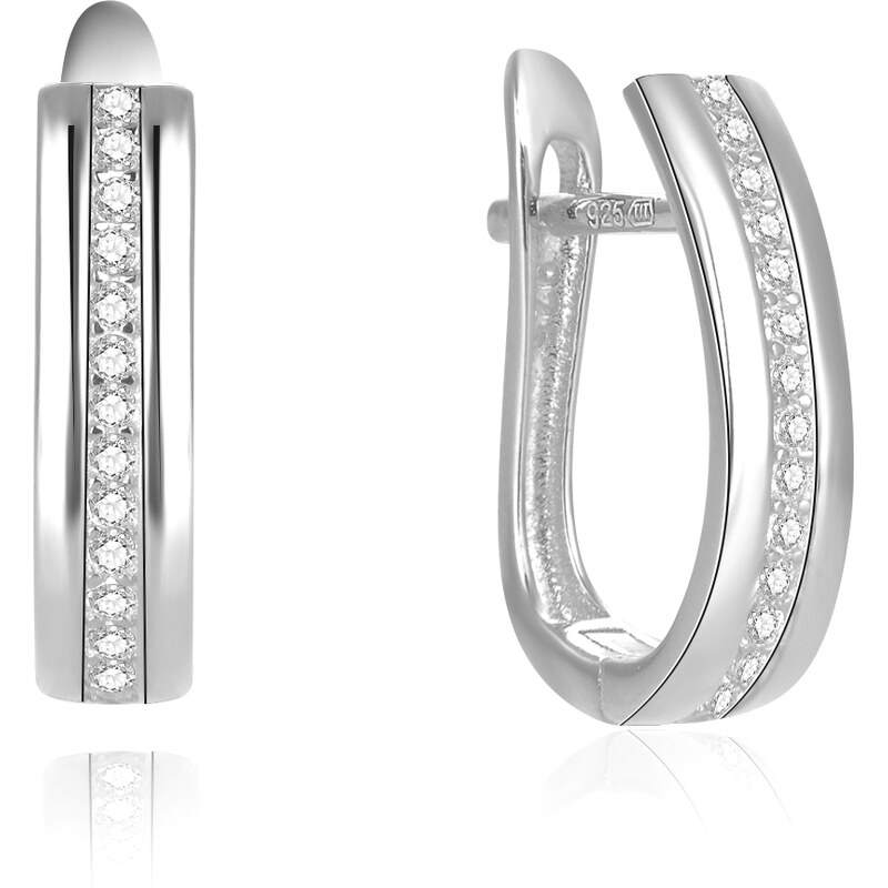 Beneto Módne strieborné náušnice AGUC2669 66589958