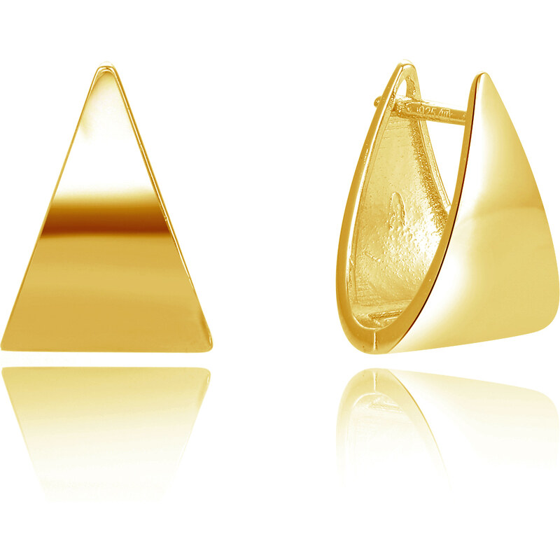 Beneto Úchvatné pozlátené náušnice AGUC2677-GOLD 66588574