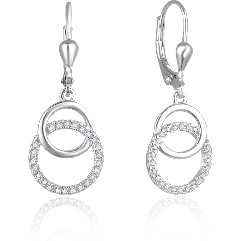 Beneto Štýlové bronzové náušnice so zirkónmi AGUC2707 66586497