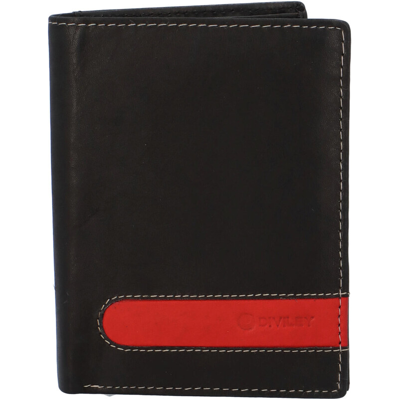 Pánska kožená peňaženka čierna - Diviley D1900 čierna 27515677