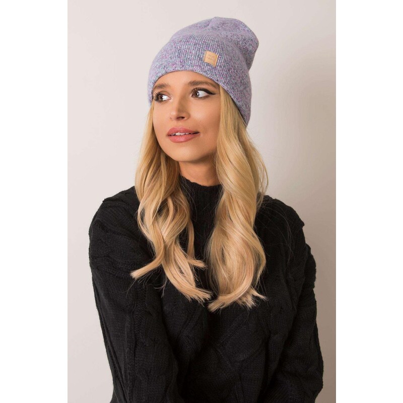 MladaModa Dámska čiapka Melange model 0615 fialová 28090139