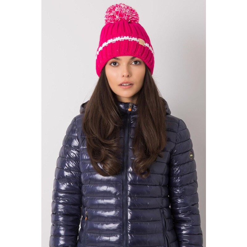 MladaModa Dámska čiapka s brmbolcom model 3592 fuksiová 28090158