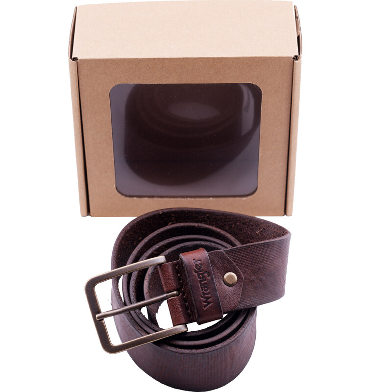 Opasok WRANGLER W0F1U1X85 STRUCTURED BELT BROWN 27528554