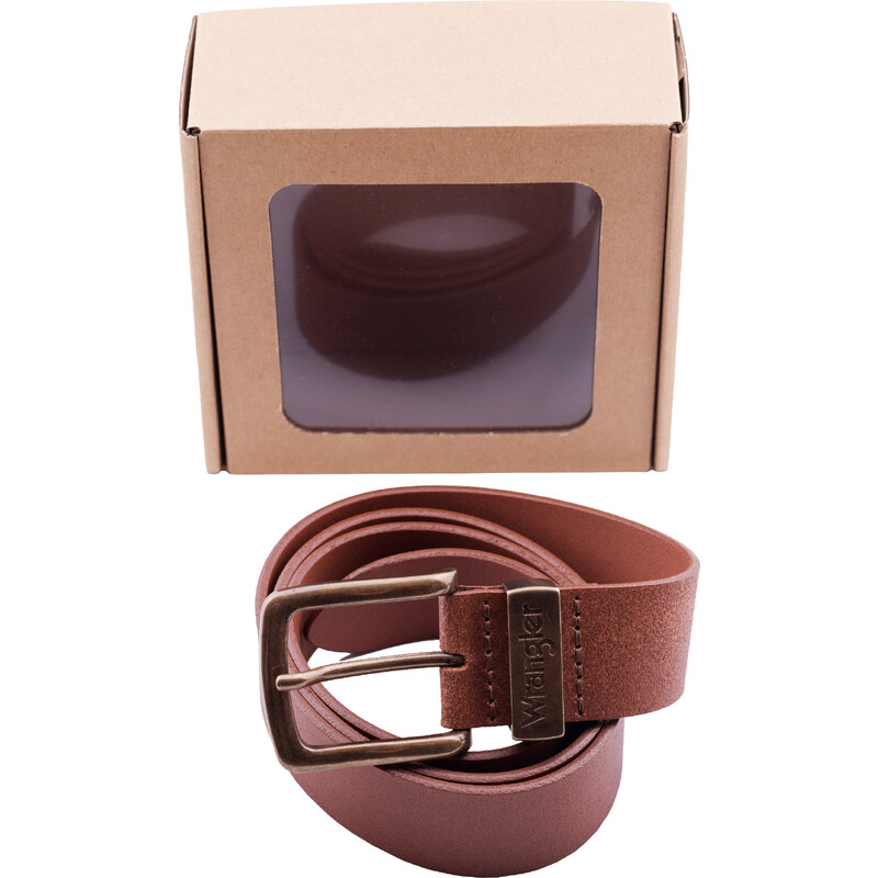 Opasok WRANGLER W0080US6K METAL LOOP COGNAC 27530230