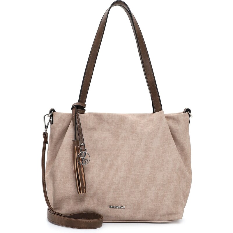 Emily & Noah Shopper Elke tmelová / béžová melírovaná / tmavohnedá 48365734