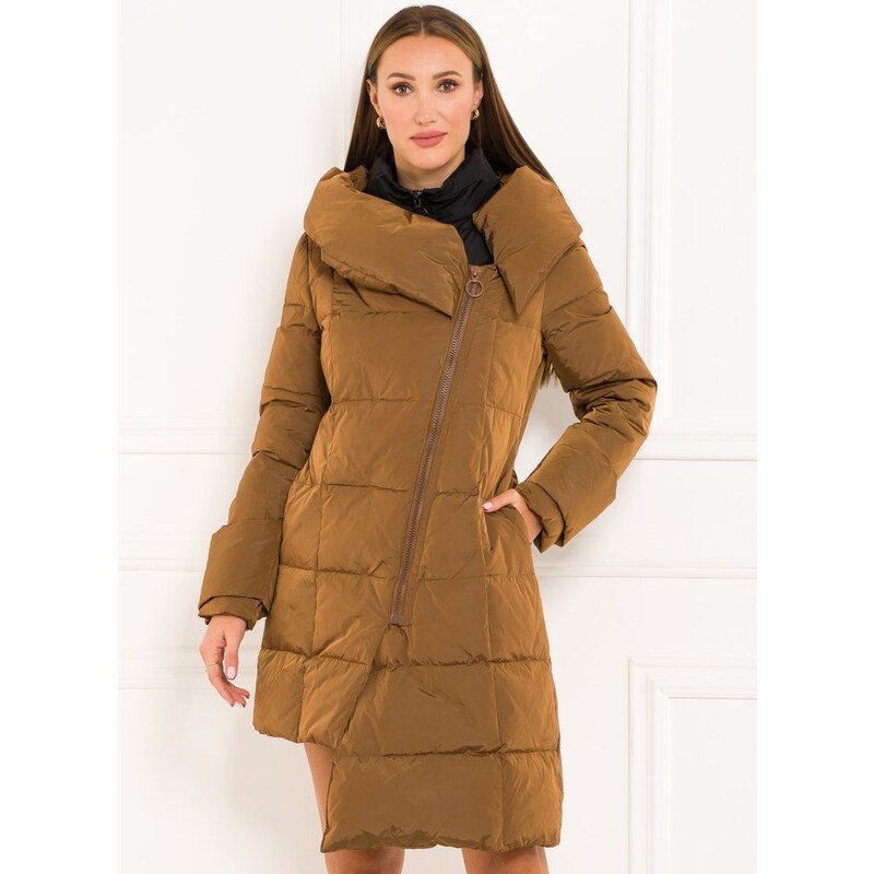 Due Linee Dámska páperová zimná bunda s vestou - hnedá 27541695