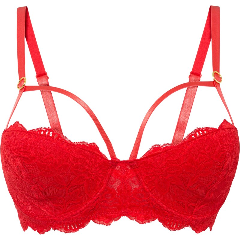 bonprix Bardotka podprsenka s kosticami, farba červená 45870958