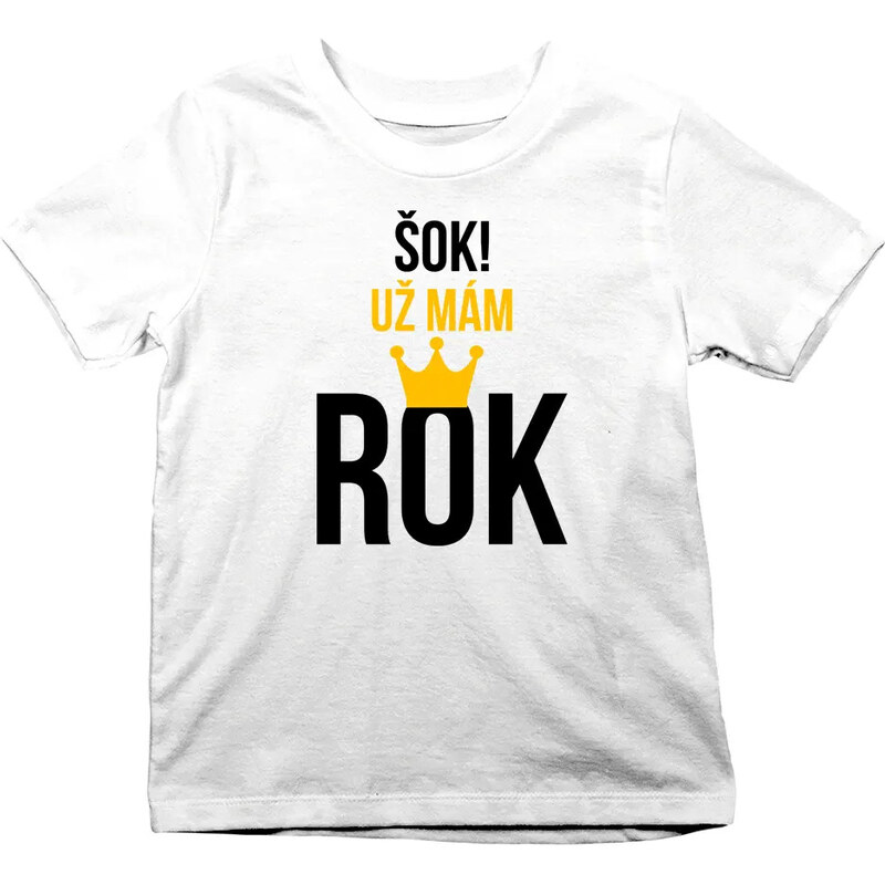 E-shop Garibald Šok! Už mám rok - Tričko s potlačou pre batoľatá