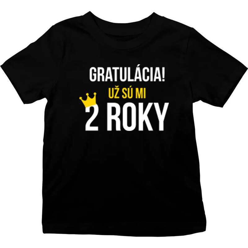 E-shop Garibald Gratulácia! Už sú mi štyri dva roky - Tričko s potlačou