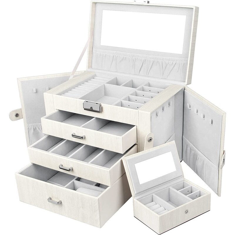 Troli Originálna priestranná šperkovnica so zrkadielkom 66587262