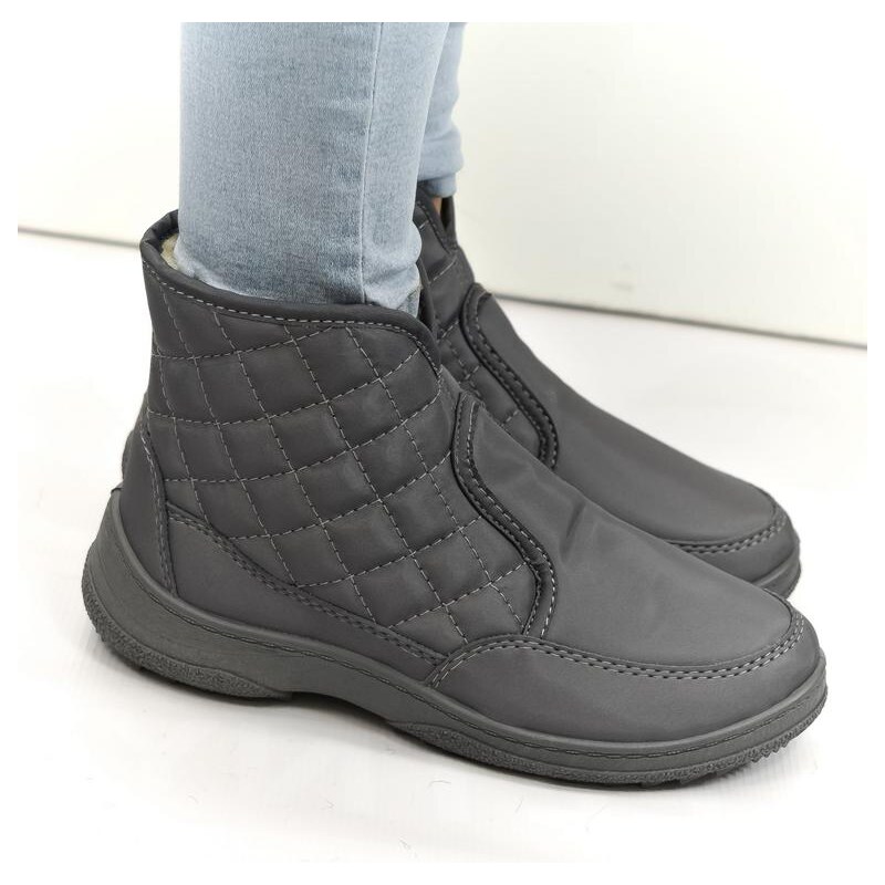 JOHN-C Dámske sivé členkové čižmy E-LUX 27568557