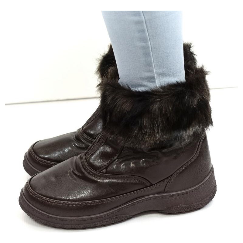 JOHN-C Dámske tmavohnedé čižmy JESSIE 27568570