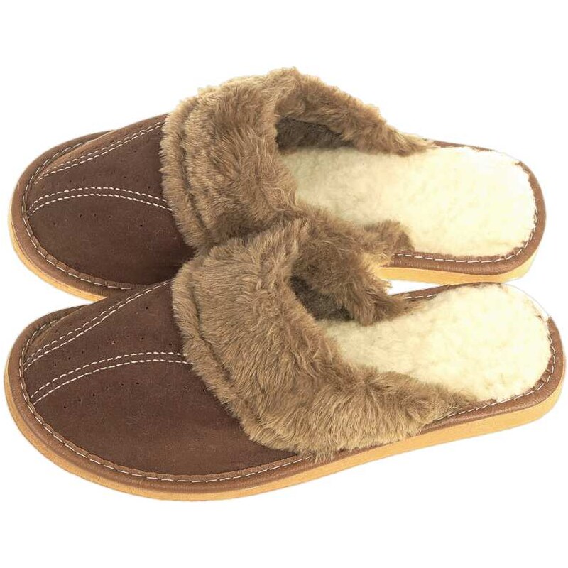 Dámske šľapky s kožušinou 27608740