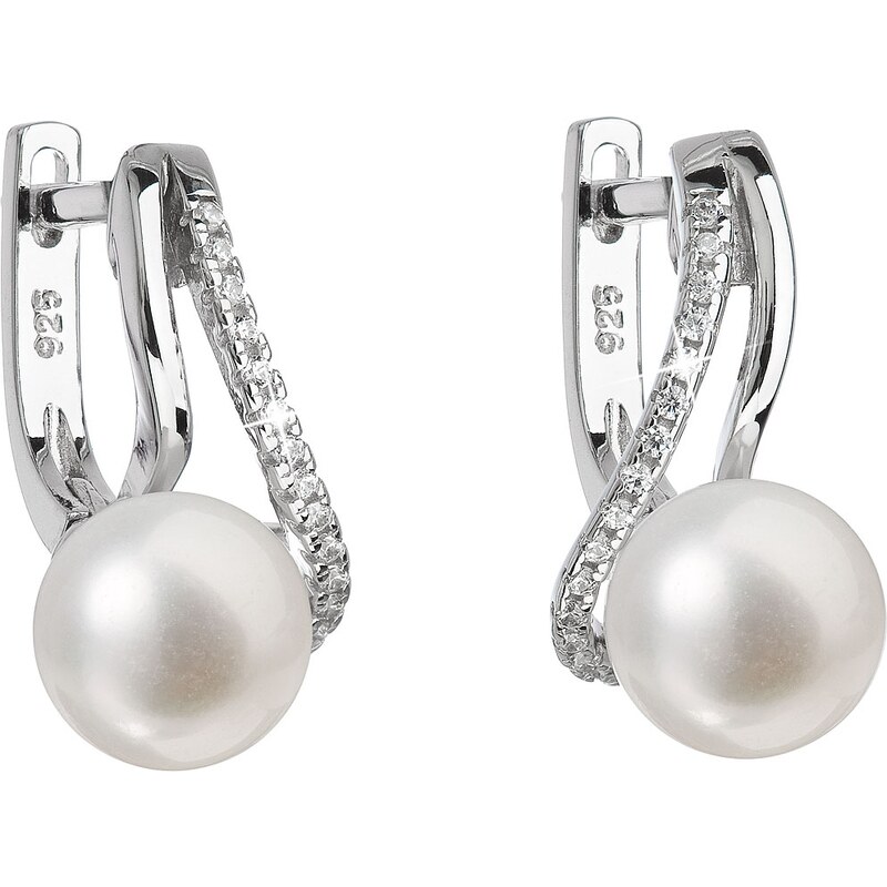 Evolution Group Strieborné náušnice s pravými perlami Pavona 21024.1 66587644