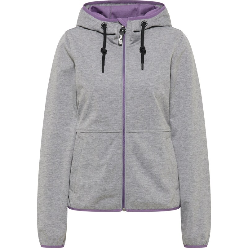 myMo ATHLSR Funkčná bunda svetlosivá / fialová 62239401