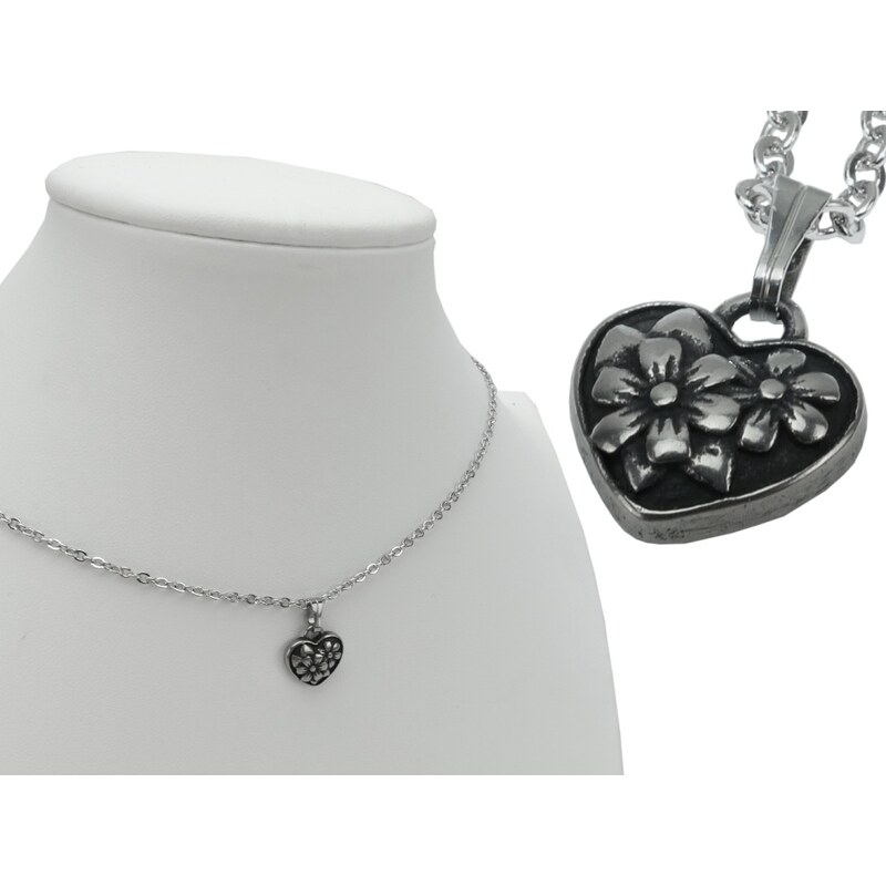 CITY STORM Dámska retiazka s príveskom srdce Nataly vo vintage štýle 66888674