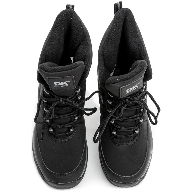 DK 1027 čierne dámske zimné topánky