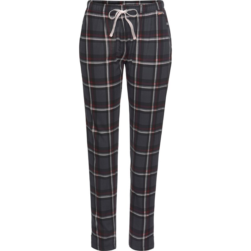 s.Oliver Pyžamové nohavice antracitová / bordová 54227333