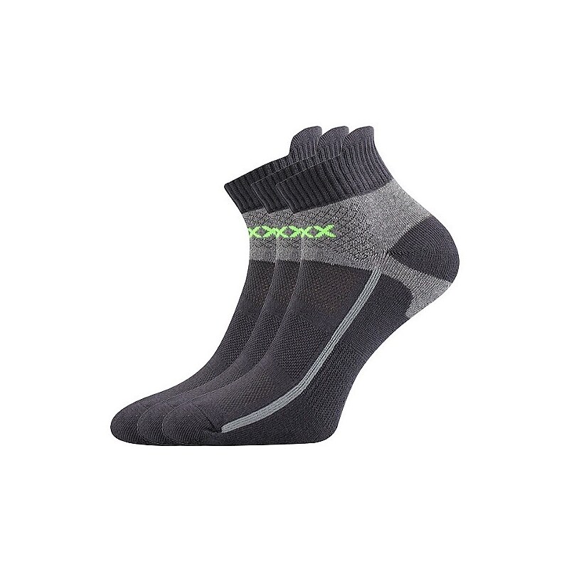 GLOWING členkové športové ponožky VoXX Tm. sivá 43-46 1 pár 27781848