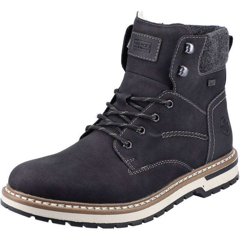 Rieker Šnurovacie čižmy sivá melírovaná / čierna 37413811