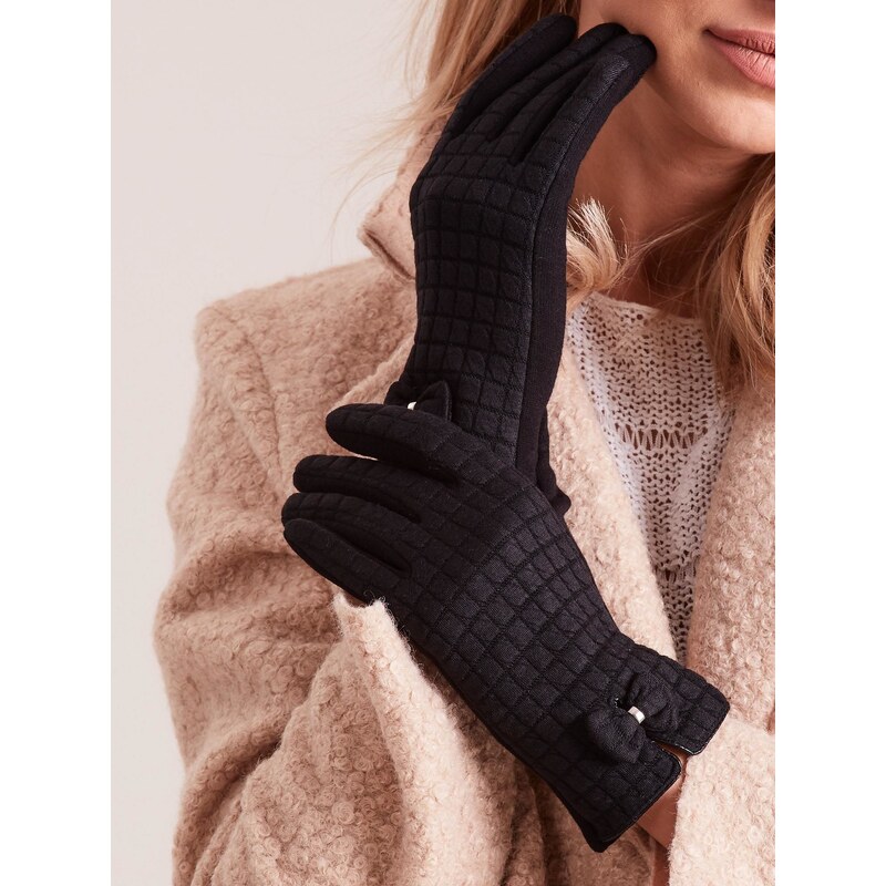 Wool Fashion Italia Gloves-AT-RK-9502.25-black 64681710