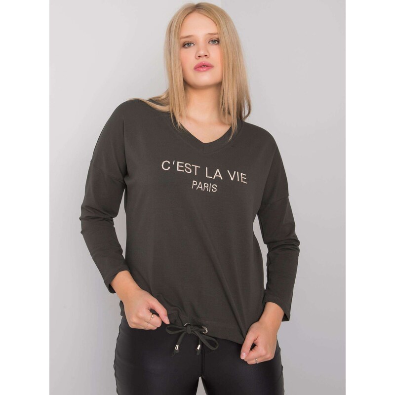 RELEVANCE Blouse-RV-BZ-7141.22-dark khaki 64664891