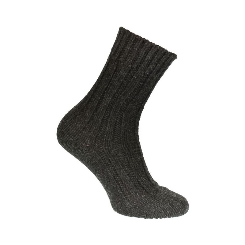 JOHN-C Dámske luxusné čierne vlnené ponožky ALPAKA 27692183