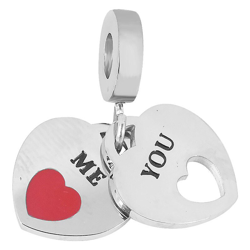 Lindas Jewelry Prívesok na náramok You & Me chirurgická oceľ IP075 42065826