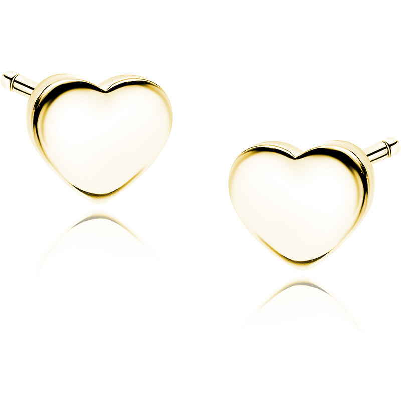 Olivie Strieborné náušnice ZLATÉ SRDCE 5389 28209119