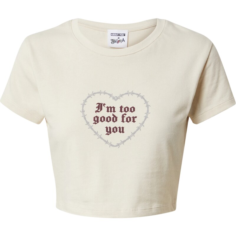 ABOUT YOU x Sharlota Tričko Caja krémová 57220268