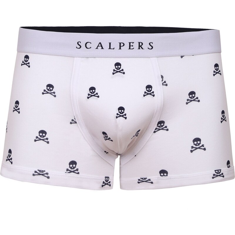 Scalpers Boxerky čierna / biela 54226642