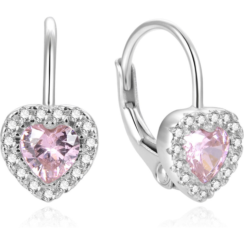 Beneto Romantické náušnice v tvare srdiečok AGUC1273DL 66582679