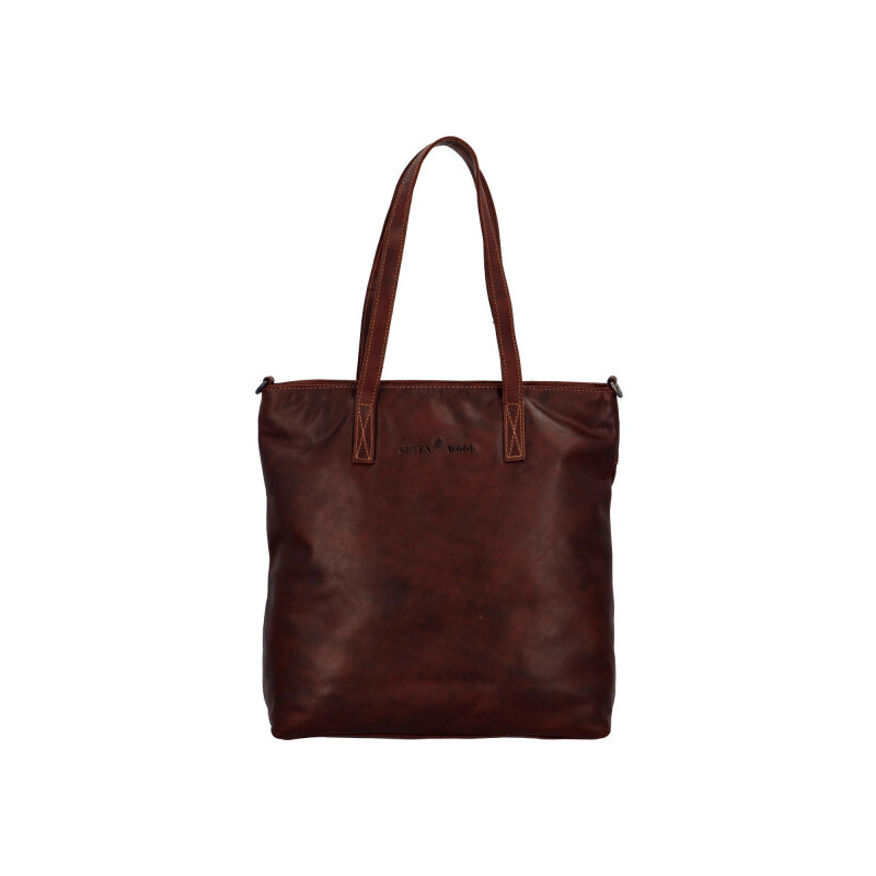 Dámska kožená kabelka hnedá - Greenwood Emelia hnedá 34497386