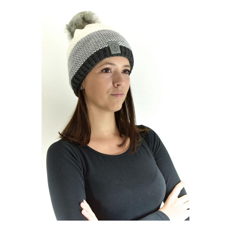 JOHN-C Bielo-sivá čiapka TEA 27730285