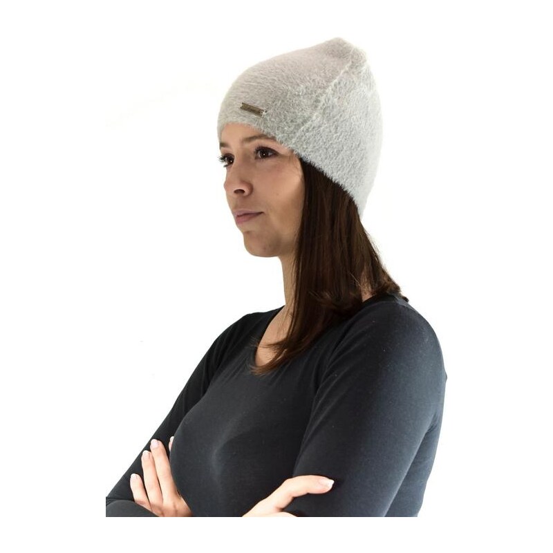 JOHN-C Sivá vlnená čiapka ALPAKA 27730288