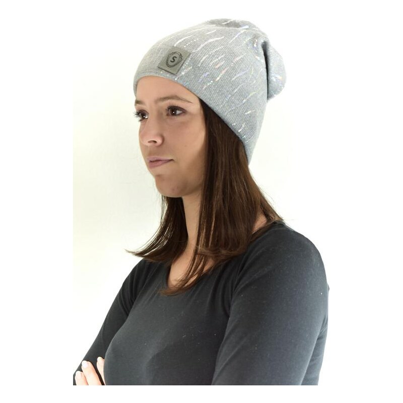 JOHN-C Sivá čiapka JELLY 27730300