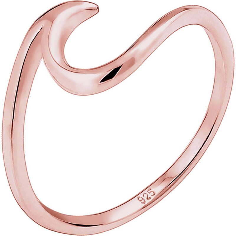 ELLI Prsteň Wellen ružové zlato 54221634