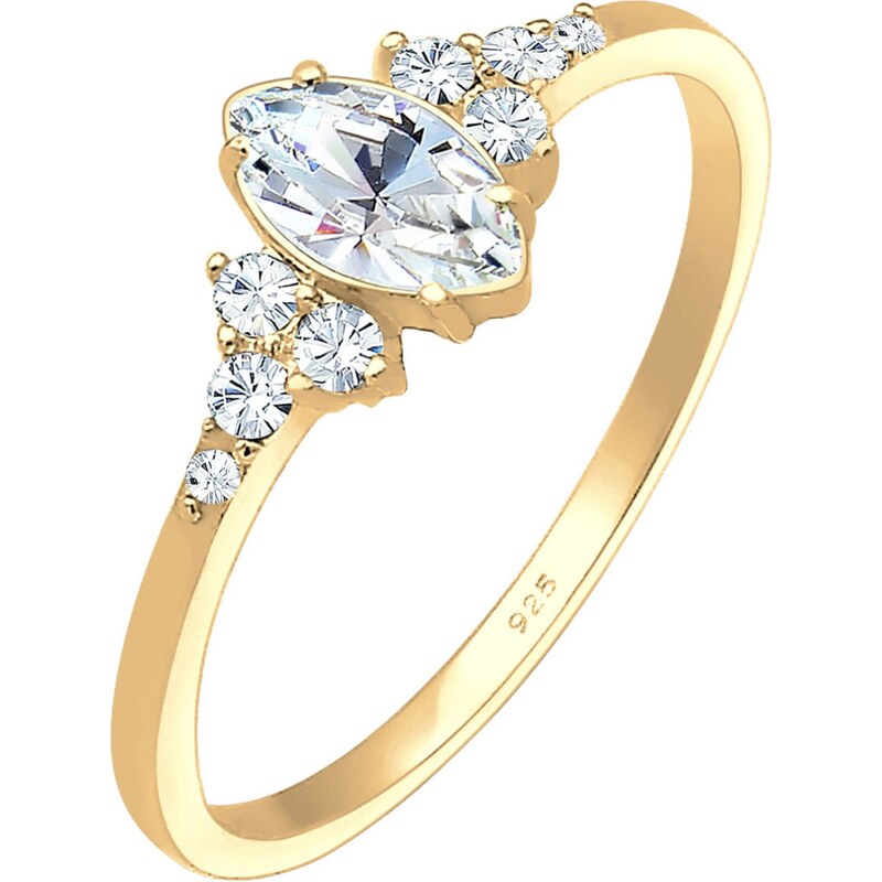 ELLI Prsteň Kristall zlatá / priehľadná 54221718