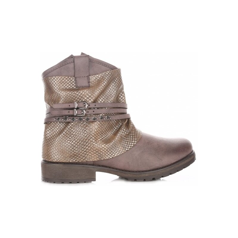 dámske členkové topánky Lady Glory zemitá F269-1 27610860