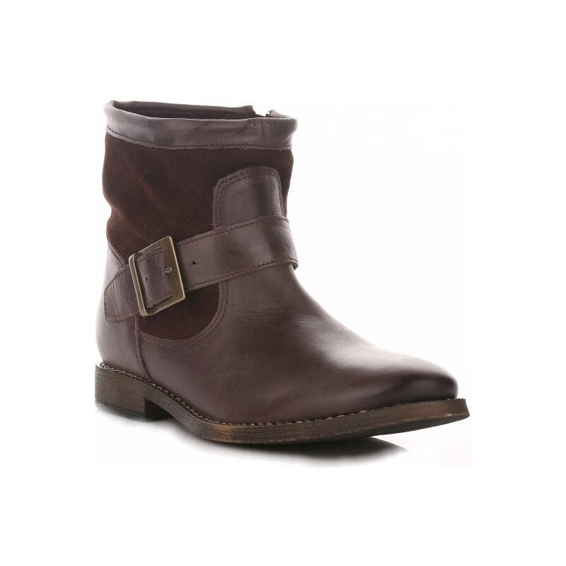 dámske členkové topánky Belluci čokoládová 92855 27610867