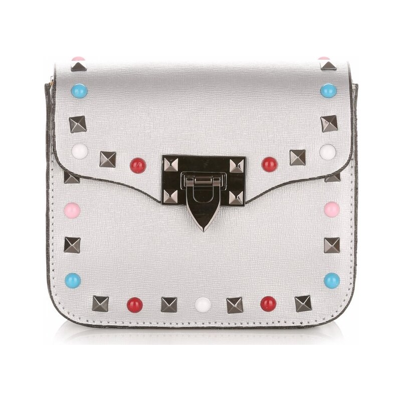 Kožené kabelka listonoška Vera Pelle stričborná 17 27611000