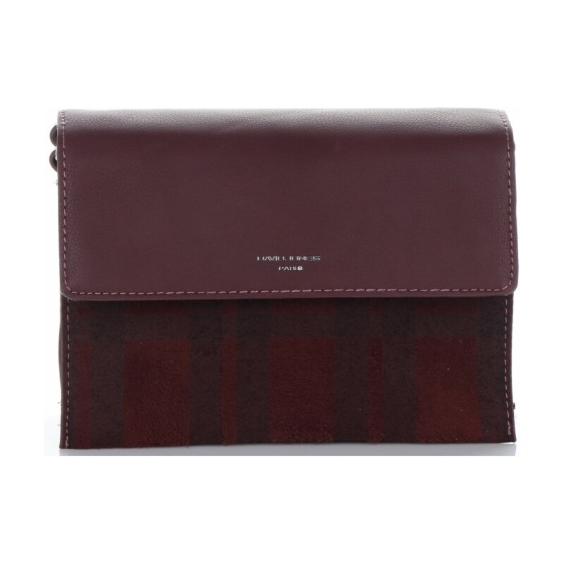 Dámska kabelka listonoška David Jones bordová CM4002 27611509