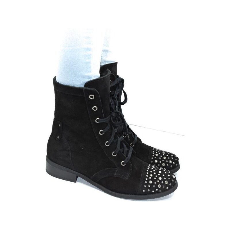 LEON Dámske kožené čierne čižmy DAMISS 27756804