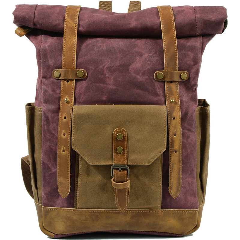 Glara Rolovací plátený nepremokavý batoh 29091634