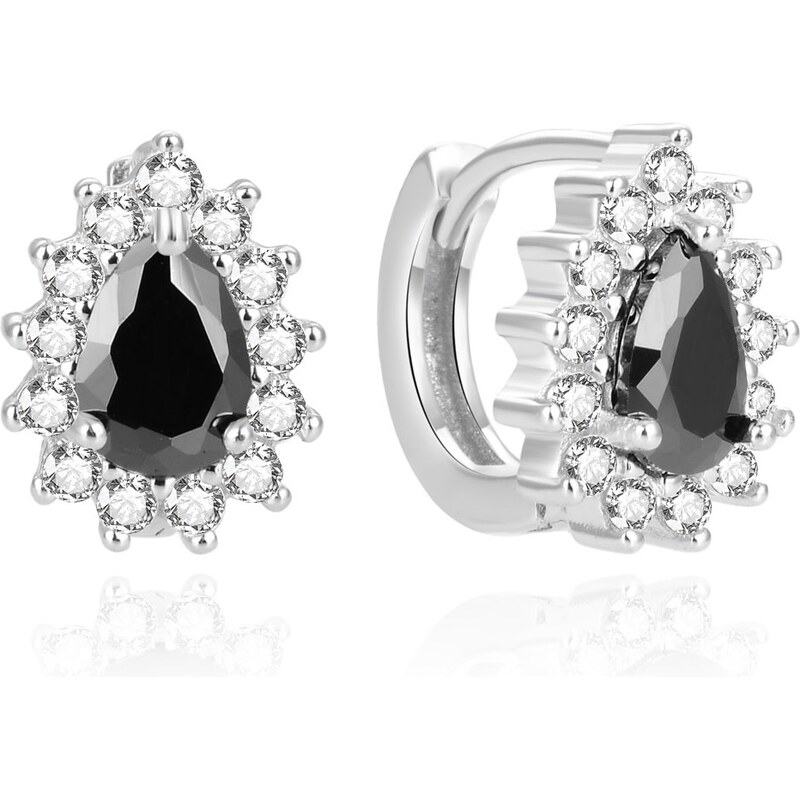 Beneto Pôvabné strieborné náušnice so zirkónmi AGUC2434L 66579361