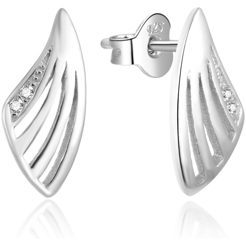 Beneto Módne strieborné náušnice so zirkónmi AGUP1786L 66589594