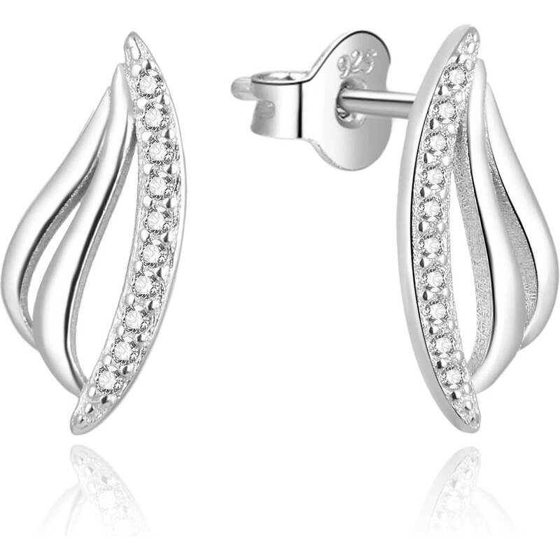 Beneto Pôvabné strieborné náušnice so zirkónmi AGUP2304L 66592282