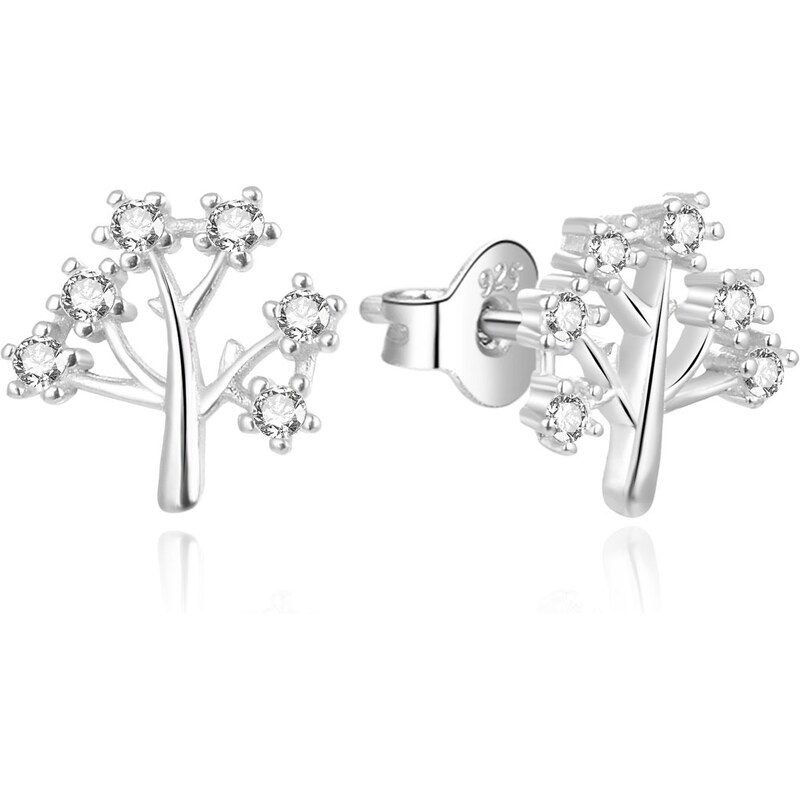 Beneto Nadčasové strieborné náušnice so stromom života AGUP2319L 66581942