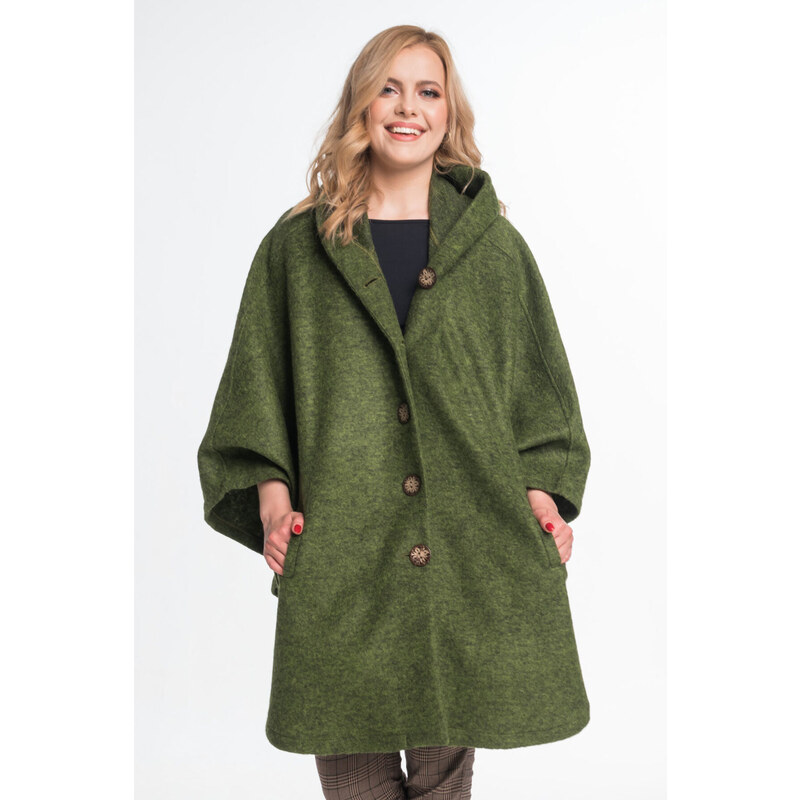 Glara Dámske pončo okrúhleho strihu 27874073