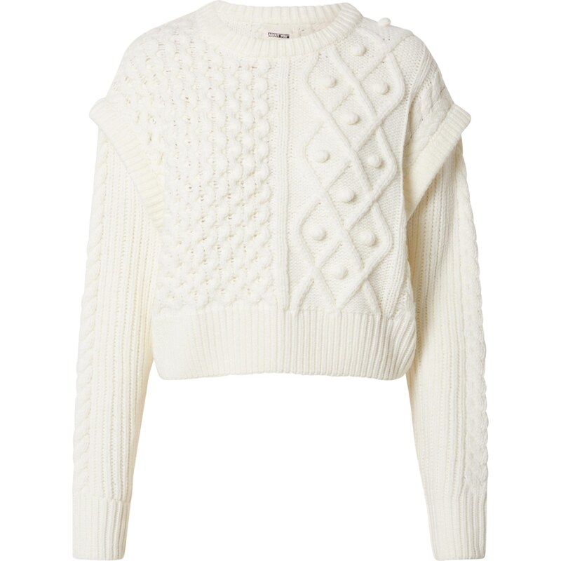 ABOUT YOU x Laura Giurcanu Sveter Melanie šedobiela 64131249